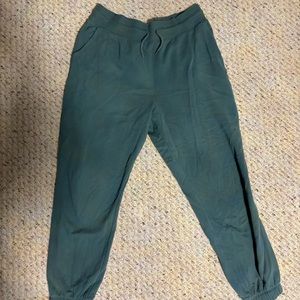 Green joggers